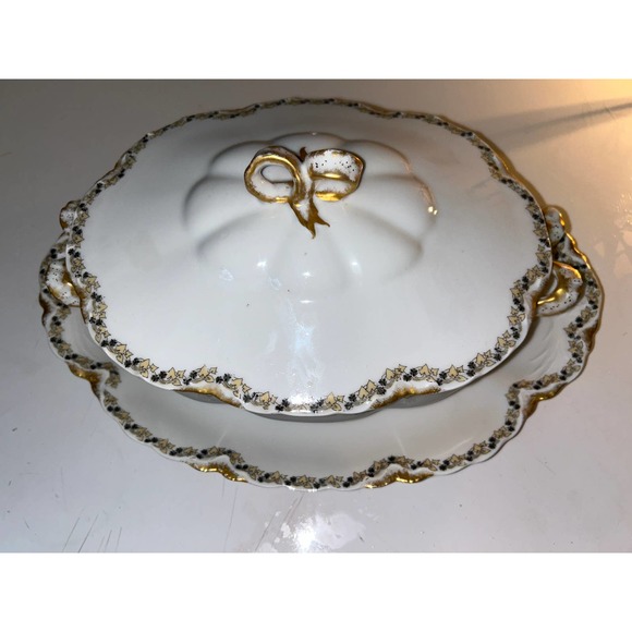 Limoges Dining Frank Haviland Limoge Tureen And Platterblack And